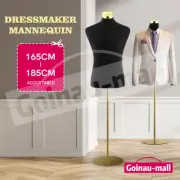 Male Mannequin Torso Display Manikin Model Dummy Stand Dressmaker 185CM Black
