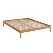 Milano King Size Giulia Timber Classic Wooden Bed Base/Bed Frame Natural