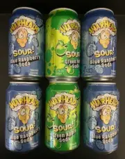 WARHEADS SODA - Sour Fruity Soda with Classic Warheads Flavors {6 CANS}