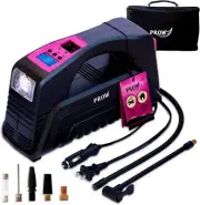 Luxury Portable Electric Air Compressor - AC/DC Tire Inflator with Digital Gauge