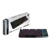 O-MSI Vigor GK50 RGB Low Profile TKL US White Clicky Mechanical Gaming Keyboard