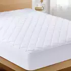 Quilted Fitted Mattress Pad (Queen), Elastic Fitted Mattress Protector, Mattress