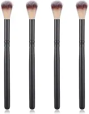 4 Pcs Fluffy Eyeshadow Brush Lash Brush Eyelash Shampoo Cleanser Brushes Applicators Lash Comb for Eyelash Lashes Cleaning Bath Set Makeup Brushes Set for Eyelashes Extension Bath Cleansing