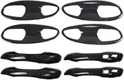 Compatible with BYD Tan-g D-MI DMP EV 2021-2023 ABS Carbon Fiber Car Door Handle Bowl Cover Frame Protection Sticker Interior Accessories(Carbon Fiber 8pcs)