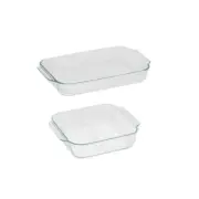 Pyrex 2Piece Basics Bake Basics 8"/2 quart bake dish1-Basics 3 quart oblong bake