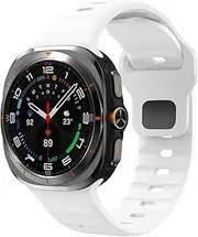 LDCBFTR Sports Silicone Strap For Galaxy Watch Ultra 47mm Soft Loop Two Color Band For Galaxy 7 Ultra No Gaps Watchbands WFJ, Ultra 47mm
