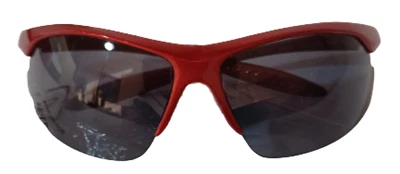 Red Men's Semi-Rimless Red Sport Sunglasses 100% UVA/UVB Protection
