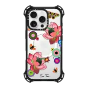 iPhone 16 Pro Bounce Case MagSafe Compatible PINK FLOWER BOMB IPHONE CASE BY SUE TSAI