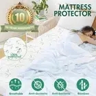 Bamboo Waterproof Mattress Protector Matress Cover Single Double King Queen Bed