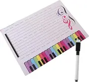 SEWACC Erasable Music Board Home School Classroom Piano Staff Whiteboard Magnet