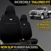 Isuzu D-MAX RG Single Cab Neoprene 2x Front Seat Covers (In Stock)