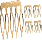 FOMIYES 5pcs Small Metal Hair Combs for Women Durable Hair Accessories Lightweight Portable Design for Go Styling Elegant Side Combs