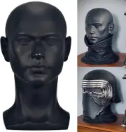 Male Mannequin Head Professional Manikin Head for Display Wigs Hats Headphone Ma