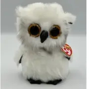 TY Beanie Boos Austin the White Owl Stuffed Animal Toy Plush 6" NEW