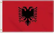 Large 3×5 FT Albania Flag, Big Albanian 100D National Outdoor Banner,DecorGarden With Brass Gromment