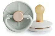 Frigg: Little Viking Natural Rubber Latex Pacifier 2 Pack - Holger/Sigrid (0-6 months)