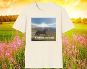 Funny Meme TShirt, Three Coffees No Lunch Horse Joke Tee, Gift Shirt