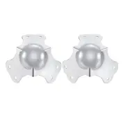66x66x66mm Metal Box Corner Protectors Box Edge Guard Chrome Plating 2pcs