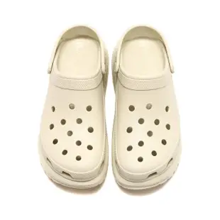 【Crocs】MEGA CRUSH CLOG 米白 厚底(207988-2Y2)