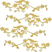 LIFKOME 5Pairs Iron Embroidery Patches for Clothing Repair Decorative Appliques for Skirts Jeans and Bags Comfortable for Home and Tailor Shops