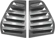 Car Rear Window Louver Shutter Trim Cover Compatible For VW Golf MK5 2003-2008 Air Vent Scoop Shade Decorate Carbon Fiber