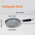 Durable Stone Frying Pan28/26/24/20Cm Wok Non-Stick Pan Skillet Cauldron Inducti