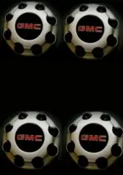 4PCS 8 LUGS MATTE GMC 2003~2015 SAVANA SIERRA YUKON XL WHEEL CENTER HUB CAPS