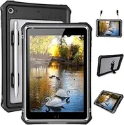 iPad Mini 5 Case - Waterproof iPad Mini 5/iPad Mini 4 Full Body Bumper Case with Built in Screen Protector Drop Proof Anti Scratch Anti Shock Red Case Cover for iPad Mini 5th/4th Generation 7.9"