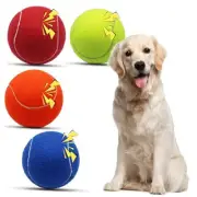 Squeaky Tennis Ball Dog Toys 4 inch Oversize Giant Tennis Ball for Fetch