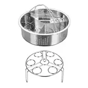 Multifunctional Pressure Cooker Steamer Egg Rack Tray Steamer Accessories for Pot,Egg Steamer Rack As Shown