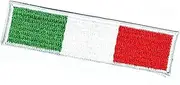 [GS912 World Flags Patch] Mini Italy Flag Embroidered Patch Italy Flag National Emblem Iron On Sew On Patch Military Uniform Emblem Logo Jeans Jacket Polo T- Shirt Hat Backpacks (15)