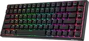 [RK ROYAL KLUDGE] RK84 Wireless Bluetooth/2.4Ghz 75% RGB Mechanical Gaming Keyboard, Three Modes Connectable Keyboard with Hot-Swappable Quiet Red Switch