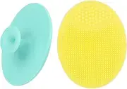 Silicone Face Scrubbers Exfoliator Brush-Facial Cleansing Brush Blackhead Scrubber Exfoliating Brush-Facial Cleansing Pads Precision Pore Cleansing Pad Acne Blackheads Removing Face Brush-2 Pack