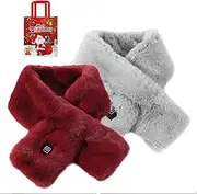 [LUGEZLRJ] Voltex Heated Scarf for Women,Neck Heating Pad,Heated Scarf for Women Rechargeable,Brylony Electric Heating Scarf(Color D)