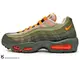 [22.5cm] 2018 經典原版 OG 配色 NIKE AIR MAX 95 OG '95 1995 ORANGE NEUTRAL OLIVE 橘深綠 軍綠 漸層 網布 前 後 氣墊 慢跑鞋 (AT2865-200) !