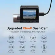 70mai Dash Cam A510 1944P Front, Dashboard Camera for Cars with Built-in GPS WiFi, 4G LTE