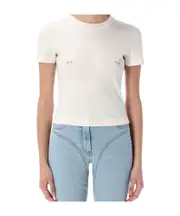 Mugler Pierced Baby Tee S White