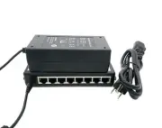 iCreatin 8-Port Passive Power Over Ethernet PoE+ Injector Adapter with 48V 65...
