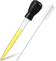 MOKKHNB 1 Set Turkey Baster with Basting Brush Food Grade Basting Bulb Kit for Precise Marinades BBQ Grilling Roasting and Flavor Enhancement