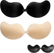 [Generic] Invisible Strapless Backless Push up Bra, Adhesive Push up Invisilift Bras for Backless Dress