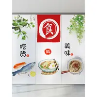 在飛比找蝦皮購物優惠-訂製廚房移門玻璃貼紙餐館貼膜餐廳趣味卡通窗紙透光不透明推拉門