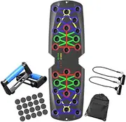 Push Ups Equipment | Multifunctional Professional Push Up Challenge Board with Tension Rope | Compact Workout Device for Beginners Enthusiasts Women Men