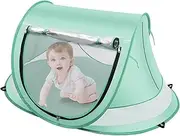 Baby Beach Tent - Pop Up Beach Tent Sun Shade for | 360-degree Airflow 2 Fixed Nails | Storage Bag | Baby with Mosquitoo Net | Indoor Play,UPF 50+ Uv Protection Sun Shelters