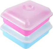 MOTHNUR 2 Sets Sprouting Trays with Lids for Germination Compact Nutrition Plates for Plant Growth for Flowers Vegetables and Seedlings