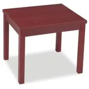 Hon Laminate End Table - Rectangle - 24" X 20" X 20" - Particleboard - Mahogany