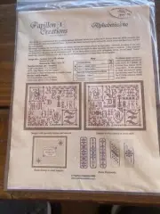 Alphabetissimo Papillon Creations Cross Stitch Pattern Antique Alphabet