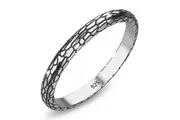 Solid 925 Signature Silver Mischievous Earthquake Ring