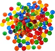 GOOHOCHY 100Pcs Colorful Pong Balls for Party Games Assorted Table Tennis Balls for Raffles and Drawings Durable and Easy to Recognize for Celebrations and Game Nights