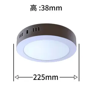 【彩渝】LED 超薄型吸頂燈 18W(平圓吸頂燈 高光效 客廳燈 臥室燈具 房間燈)