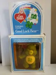 Vintage 1982 Care Bears 'Good Luck Bear' 3.5in Poseable Figure-Kenner